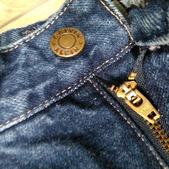 VTG CALVIN KLEIN 80s Mom Jeans Pleated Front High Waist Women's 29x28 12 Rise - Picture 9 of 10